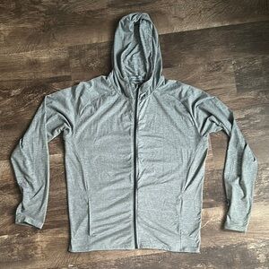 Primark Gray Lightweight Shirt Jacket with Stand-Up Collar
